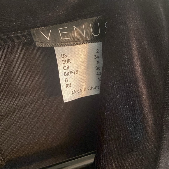 VENUS NWT velvet/beaded high/low dress - Picture 6 of 13